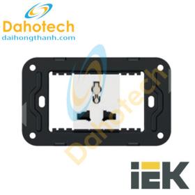 Ổ cắm LETO 1/2 3 chấu AU màu vàng champagne mờ IEK – LE-R10-10-20-K37-F3-12-AU