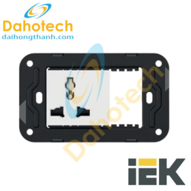 Ổ cắm LETO 2/3 3 chấu AU màu trắng bóng IEK – LE-R10-10-20-K01-F4-23-AU